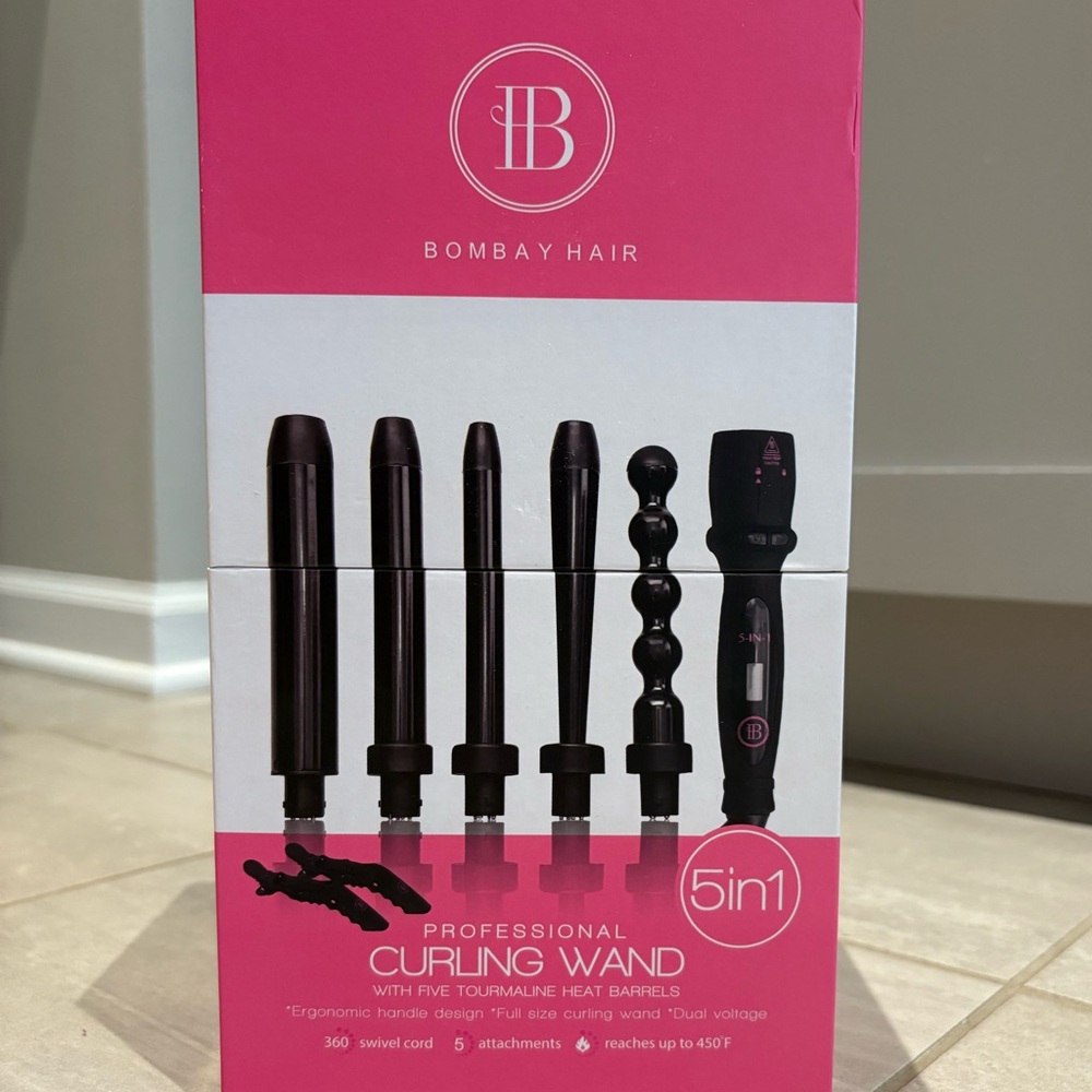 Bombay hair 5-in-1 curling iron